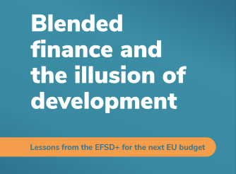 Blended finance report cover page
